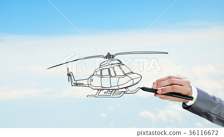 Designer draw helicopter Designer draw helicopter 36116672