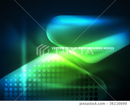 Illuminated lens flares, glowing color techno Illuminated lens flares, glowing color techno 36116699