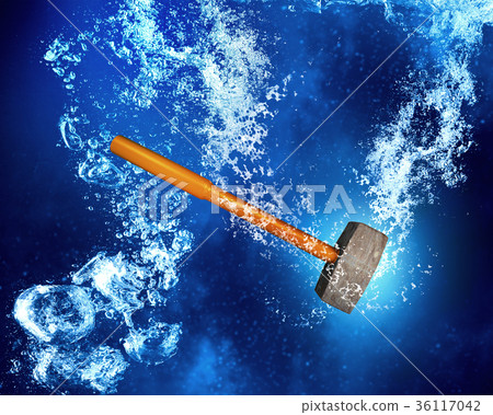 Hammer under water Hammer under water 36117042