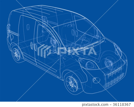 Concept car. Vector 36118367