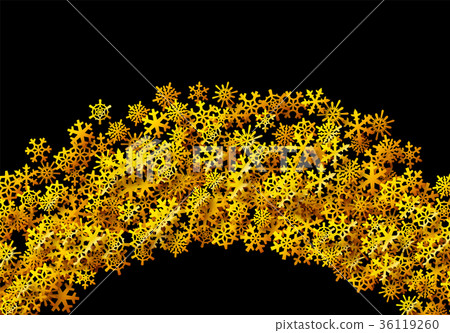 Christmas snowflakes scattered card for winter Christmas snowflakes scattered card for winter 36119260