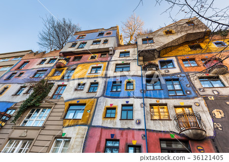 Hundertwasser house in Vienna Austria 36121405