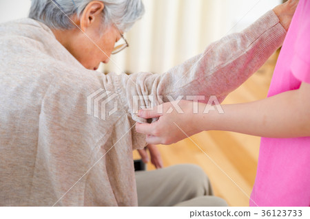 關懷圖像轉移輔助場景聽故事老人冷病 36123733