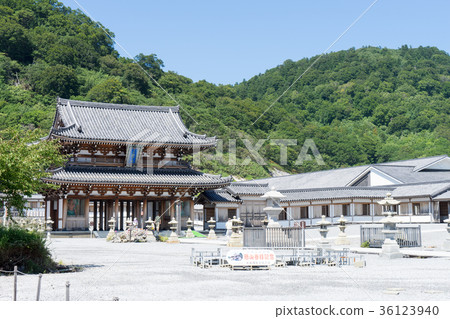 The image of the gate and temples in the Koreyama Reijo 36123940