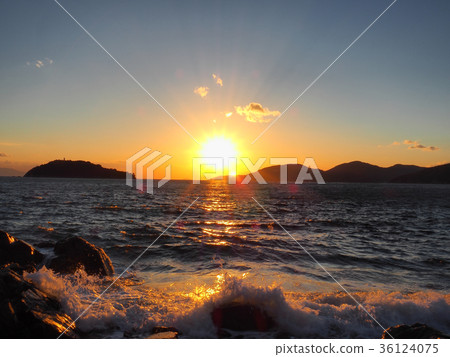 Harima通行證日落視圖 36124075