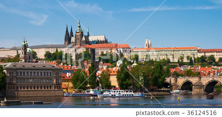 Panoramic view of the Vltava River Panoramic view of the Vltava River 36124516