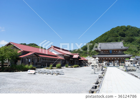 The image of the gate and temples in the Koreyama Reijo 36124786