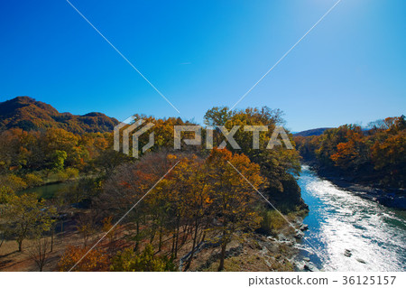 Nagasu金石頭水道橋樑秋葉 36125157