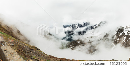 panorama of the Stelvio Pass panorama of the Stelvio Pass 36125993