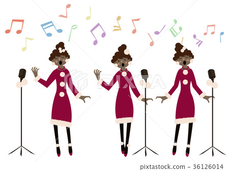 音樂派對。冬季。聖誕節。日曆剪貼畫。 音樂派對。冬季。聖誕節。日曆剪貼畫。 36126014