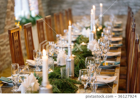 nature, winter, table setting concept. among clean nature, winter, table setting concept. among clean 36127924