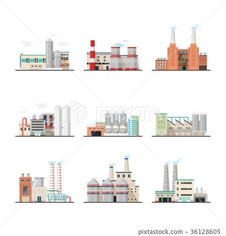 Buildings of industry plants and factory Buildings of industry plants and factory 36128605