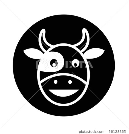 Cow head icon Cow head icon 36128865