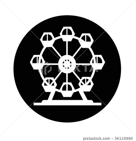 Ferris wheel icon 36128980