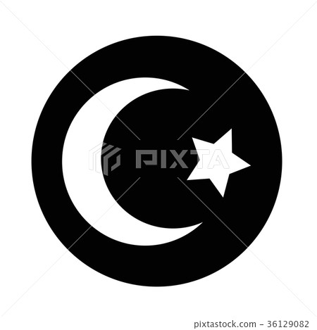 Islam Star crescent icon Islam Star crescent icon 36129082