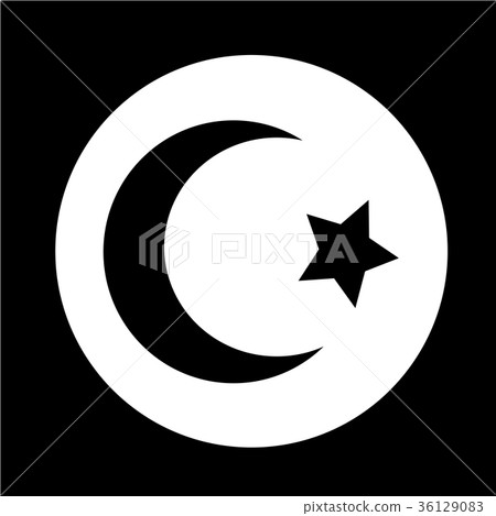Islam Star crescent icon Islam Star crescent icon 36129083