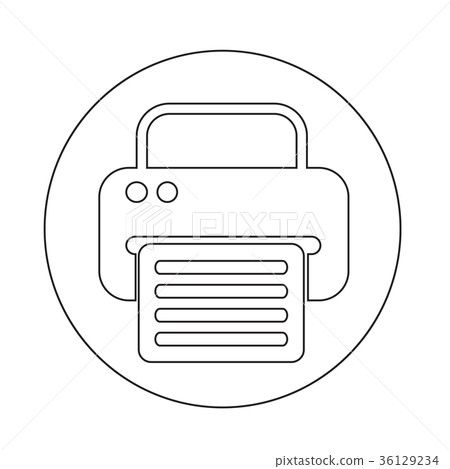 Fax Web Icon Stock Illustration