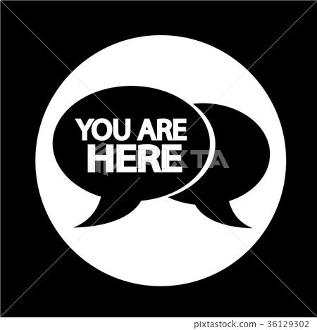 You are here icon 36129302