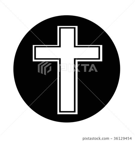 Religion cross icon 36129454