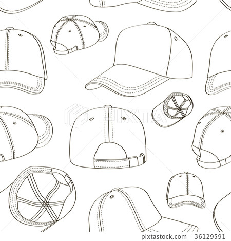Baseball cap set pattern 36129591
