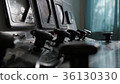 old toggle switches on the panel 36130330