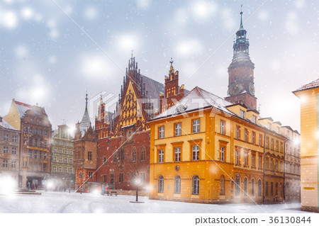 City hall on Market Square in Wroclaw, Poland 36130844