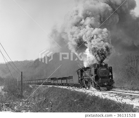 Yubari Line SL Freight Train 36131528