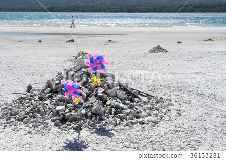 Image of stone accumulation in the riverside 36133281