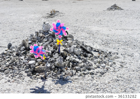 Image of stone accumulation in the riverside 36133282