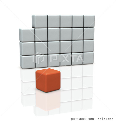 代表放棄的抽象3DCG例證 36134367