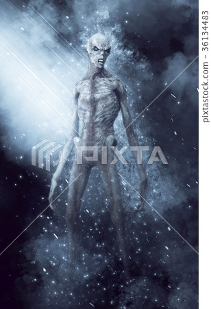Demon Monster 3D Illustration 36134483