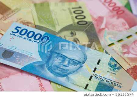 50,000 Rupiah bills and Indonesian money 50,000 Rupiah bills and Indonesian money 36135574