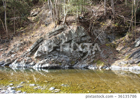 Shimonita Geopark (the folding structure of Ogasawara) Shimonita Geopark (the folding structure of Ogasawara) 36135786