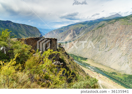 Valley of Chulyshman river. Altai Republic. Russia Valley of Chulyshman river. Altai Republic. Russia 36135941