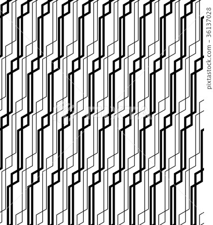Black and white geometric seamless pattern. 36137028
