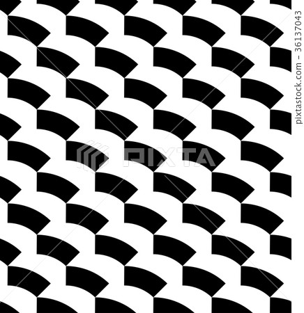Black and white geometric seamless pattern. 36137043