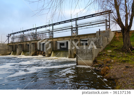 Hydrotechnical structure on river Iput, Dobrush Hydrotechnical structure on river Iput, Dobrush 36137136
