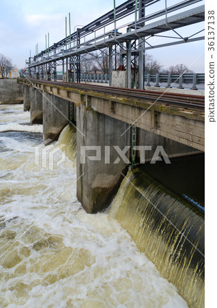 Hydrotechnical structure on river Iput in Dobrush 36137138