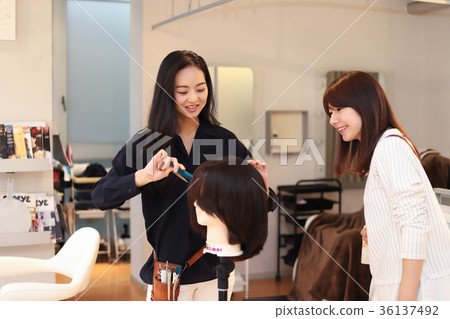 Hairdresser practice Hairdresser practice 36137492