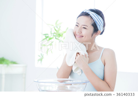 洗臉清潔美容女人護膚美容 36140333