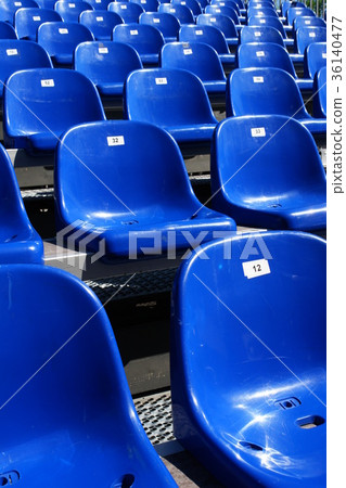 Blue Seats On Stadium Blue Seats On Stadium 36140477