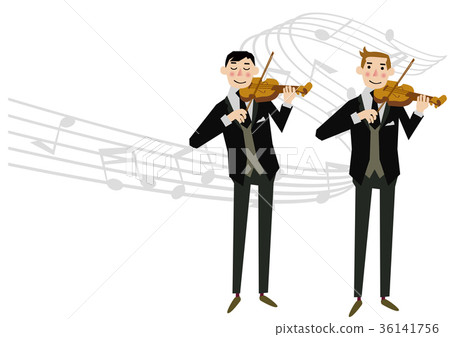 Music clip art. Illustration. A musical instrument. violin. Music clip art. Illustration. A musical instrument. violin. 36141756