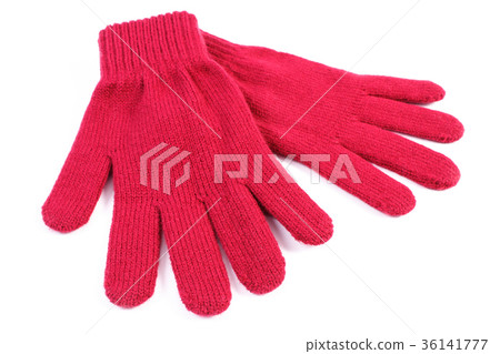 Pair of woolen gloves for woman 36141777