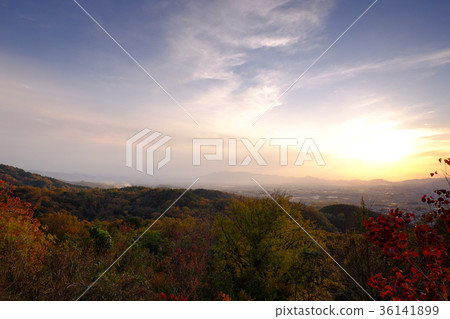 Evening view of Nara basin (Nara City Hakushoji-cho) 36141899