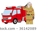 Firefighter and Firetruck (Clothes Gold) 36142089