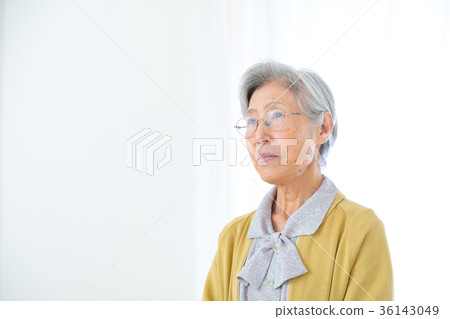 高級女性肖像銀代老年婦女肖像 36143049