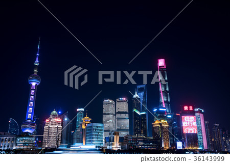 Night view of Shanghai, China Night view of Shanghai, China 36143999