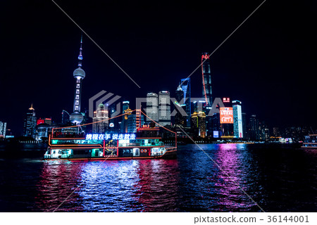 Night view of Shanghai, China 36144001