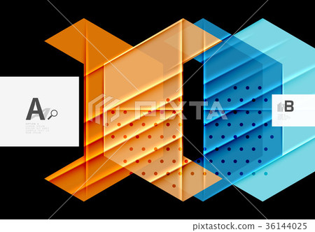 Color triangles background design 36144025