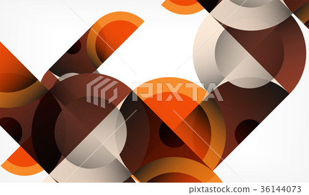 Color circle abstract geometric background, modern 36144073